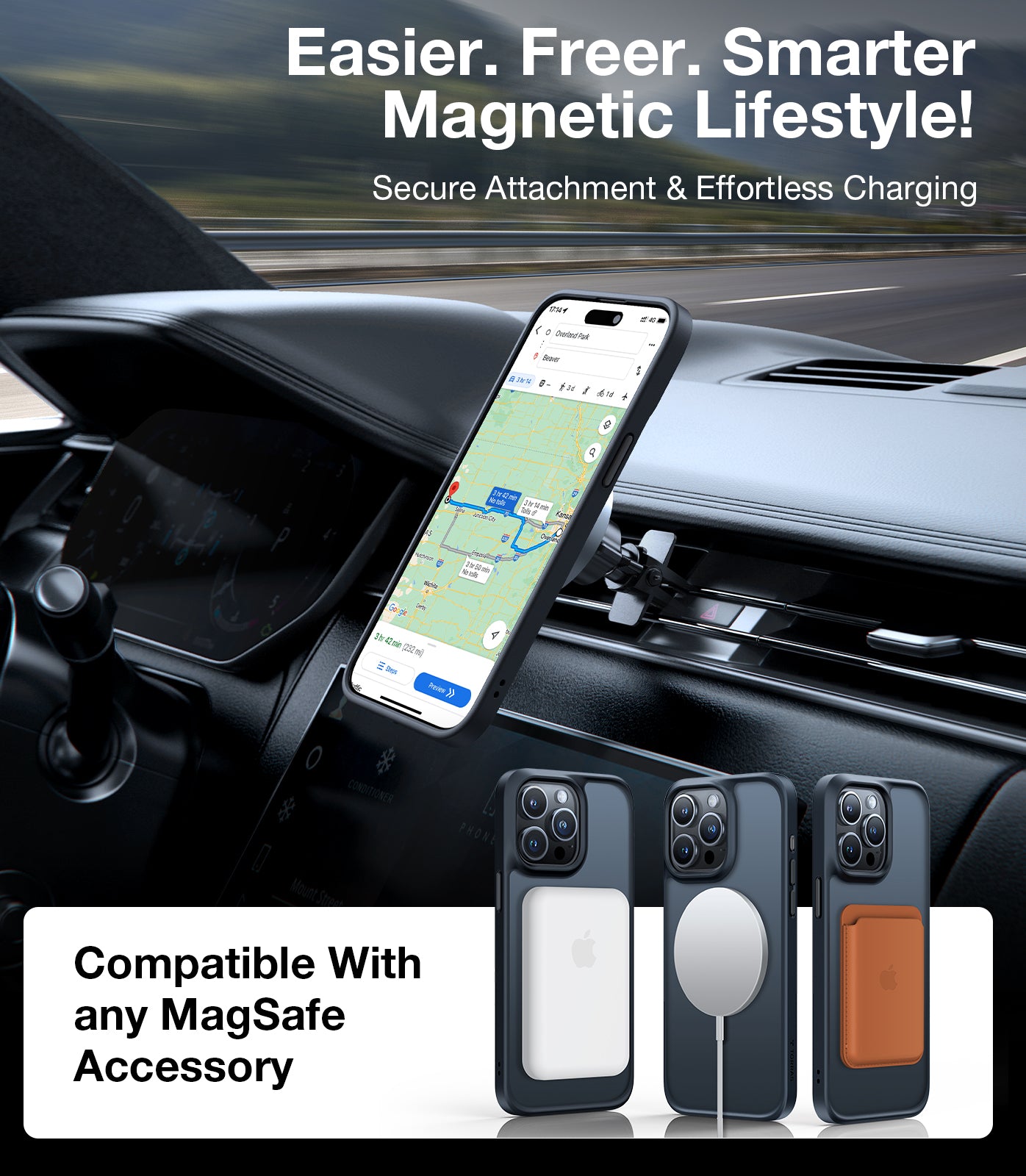 TORRAS Magnetic Guardian Designed for iPhone 15 Pro Max Case, [Mil-Grade Drop Tested] [Compatible with MagSafe] Slim Frosted, Translucent Slim Protective Case for 15 Pro Max Anti-Fingerprint Anti-ScratchCase for iPhone 15 Pro Max Phone Case (6.7") Black