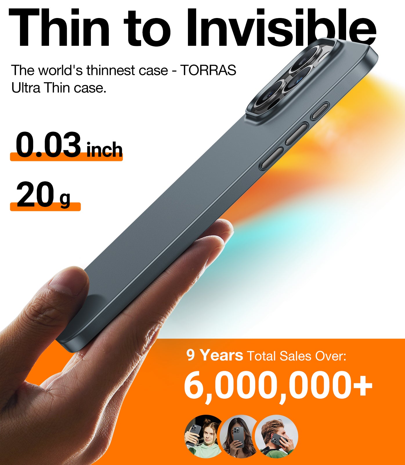 TORRAS Magnetic Slim-Fit for iPhone 15 Pro Max Case, Ultra-Thin 15 ProMax Phone Case Compatible with MagSafe, Lightweight Anti-Scratch Matte Hard for iPhone 15 Pro Max Case 6.7 inch OriginFit-Mag, Grey