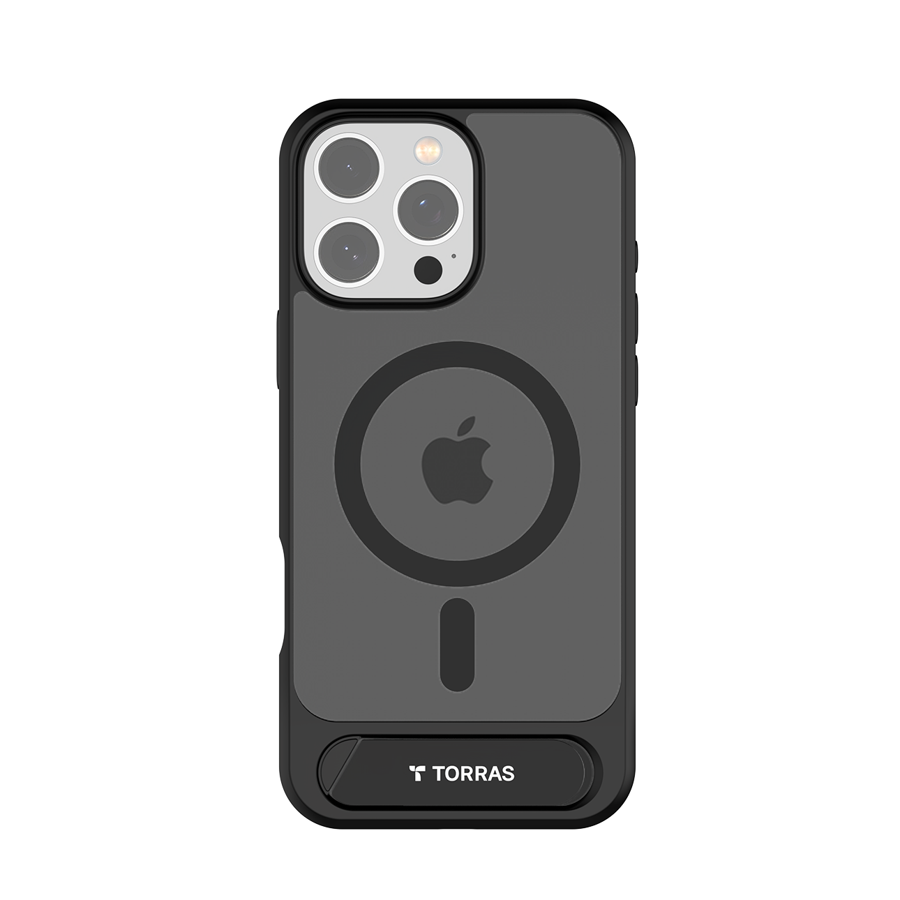 TORRAS Strong Magnetic & Seamless Stand for iPhone 16 Pro Case, [18N Mighty Magnetic] [12FT Mil-Grade Drop Tested] [Fit for MagSafe] Kickstand Protective Slim Phone Case for iPhone 16 Pro 6.3", Black