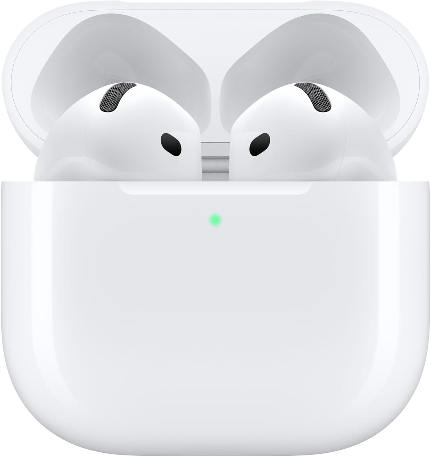 Apple AirPods 4 Wireless Earbuds, Bluetooth Headphones, Personalized Spatial Audio, Sweat and Water Resistant, USB-C Charging Case, H2 Chip, Up to 30 Hours of Battery Life, Effortless Setup for iPhone (International Version HK)