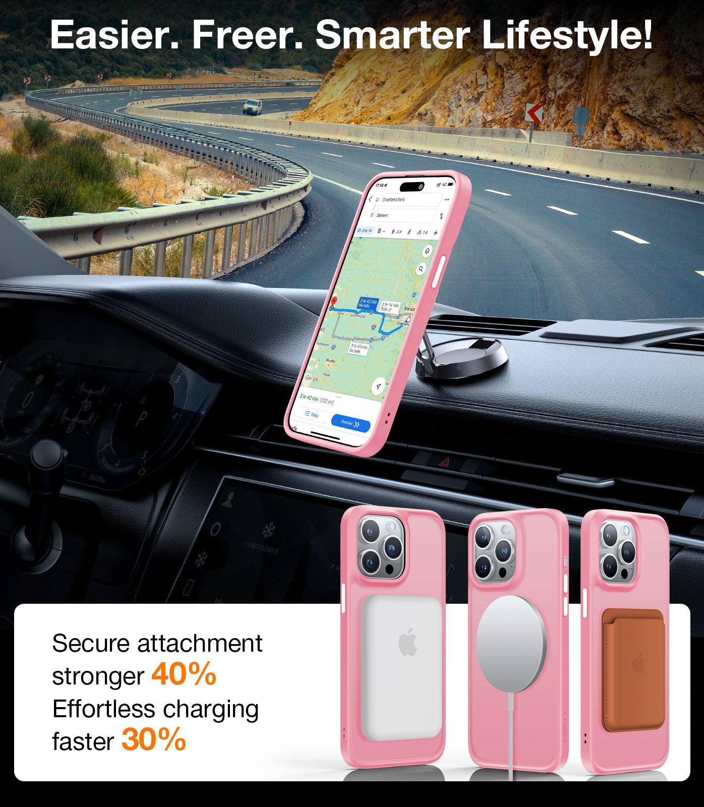 TORRAS Magnetic Guardian Designed for iPhone 15 Pro Max Case, [Mil-Grade Drop Tested] [Compatible with MagSafe] Slim Frosted, Translucent Slim Protective Case for 15 Pro Max Anti-Fingerprint Anti-ScratchCase for iPhone 15 Pro Max Phone Case (6.7") Pink