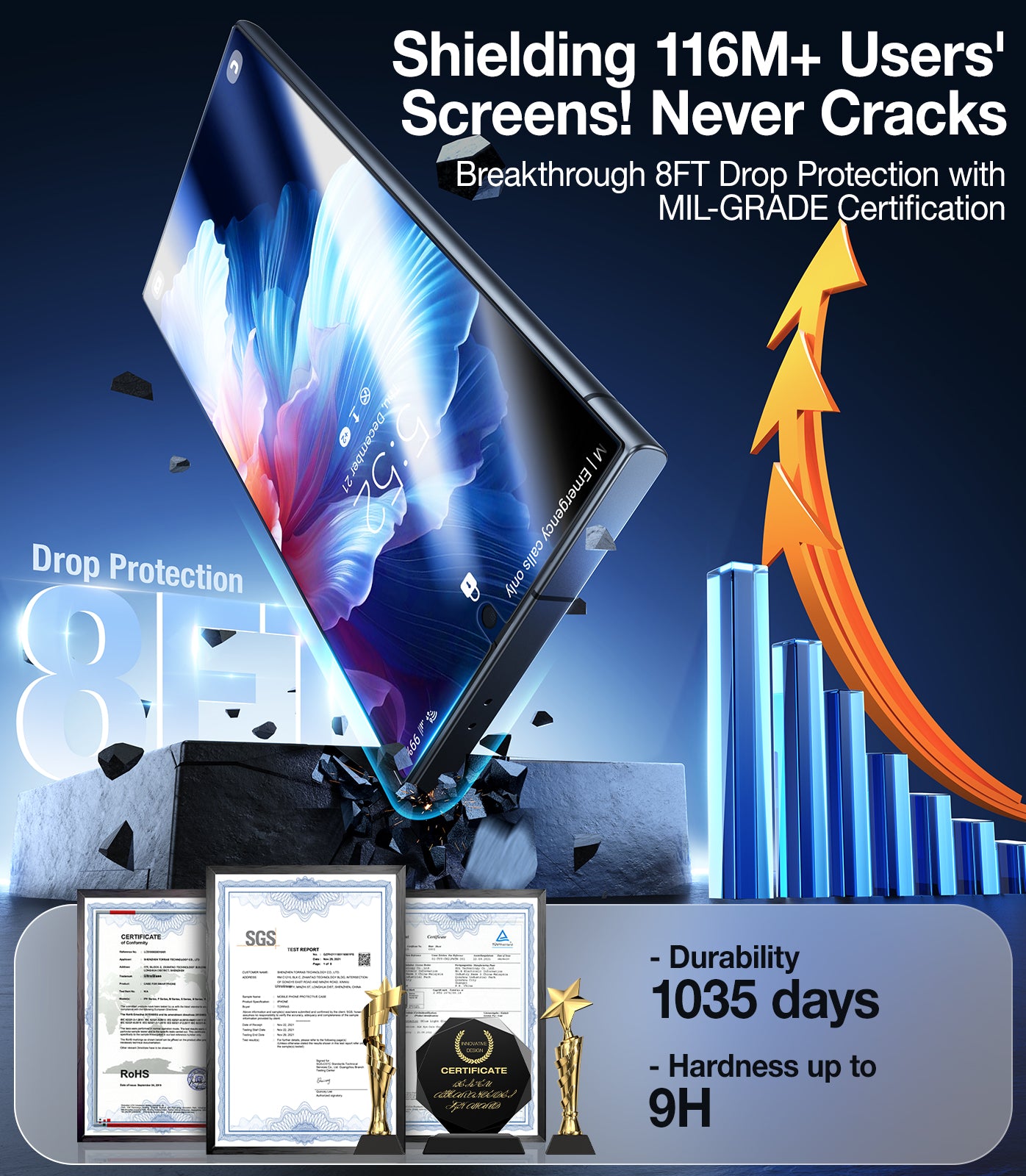 Top-Notch Diamond Shield for Samsung Galaxy S24 Ultra Screen Protector