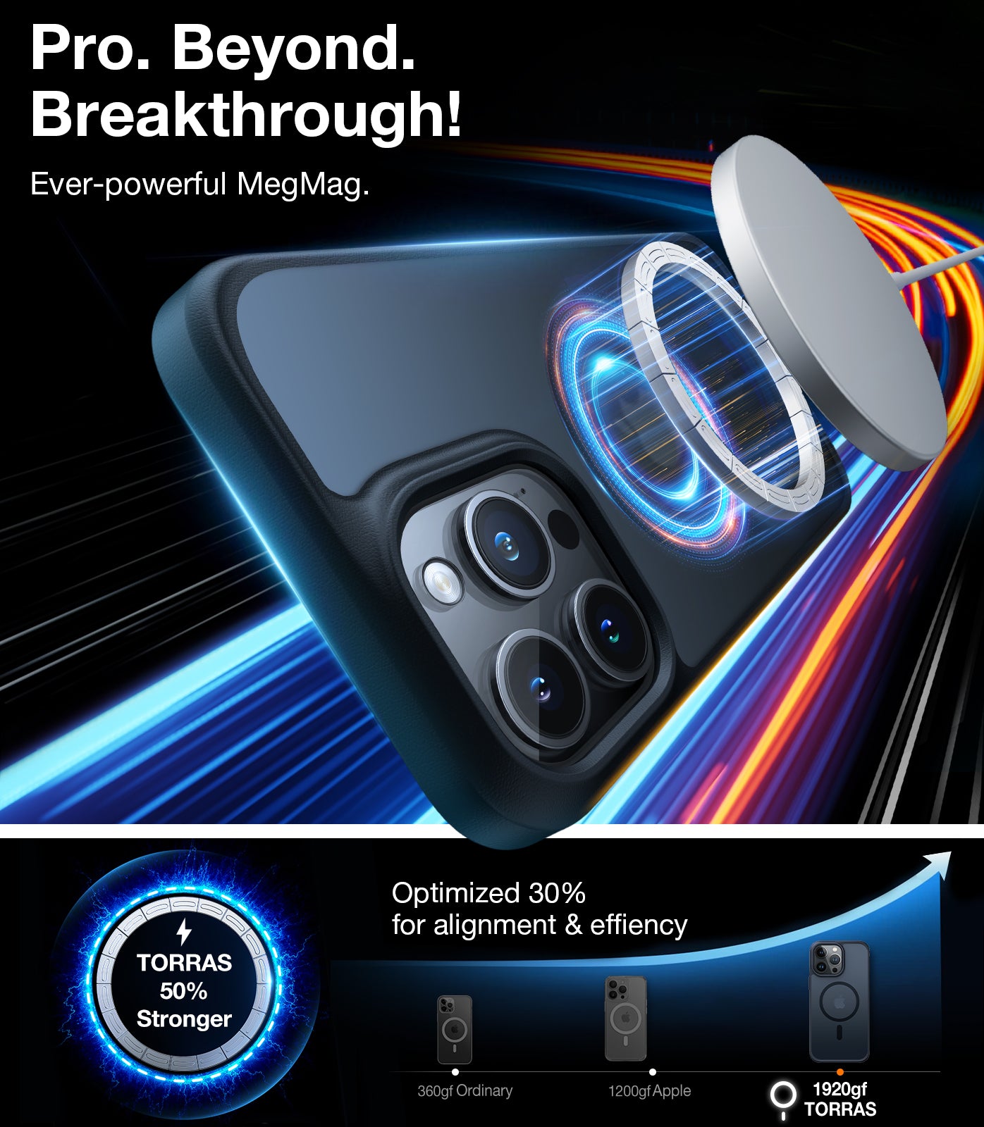 TORRAS Magnetic Guardian Designed for iPhone 15 Pro Max Case, [Mil-Grade Drop Tested] [Compatible with MagSafe] Slim Frosted, Translucent Slim Protective Case for 15 Pro Max Anti-Fingerprint Anti-ScratchCase for iPhone 15 Pro Max Phone Case (6.7") Black
