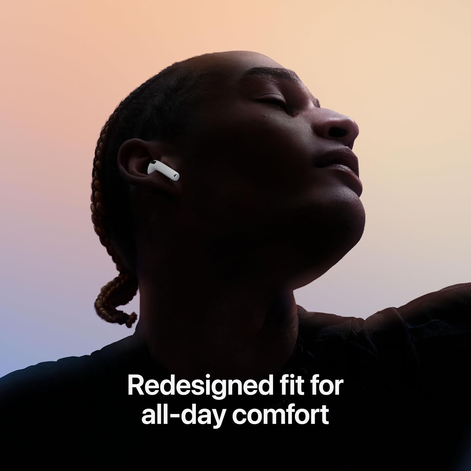 Apple AirPods 4 Wireless Earbuds, Bluetooth Headphones, Personalized Spatial Audio, Sweat and Water Resistant, USB-C Charging Case, H2 Chip, Up to 30 Hours of Battery Life, Effortless Setup for iPhone (International Version HK)