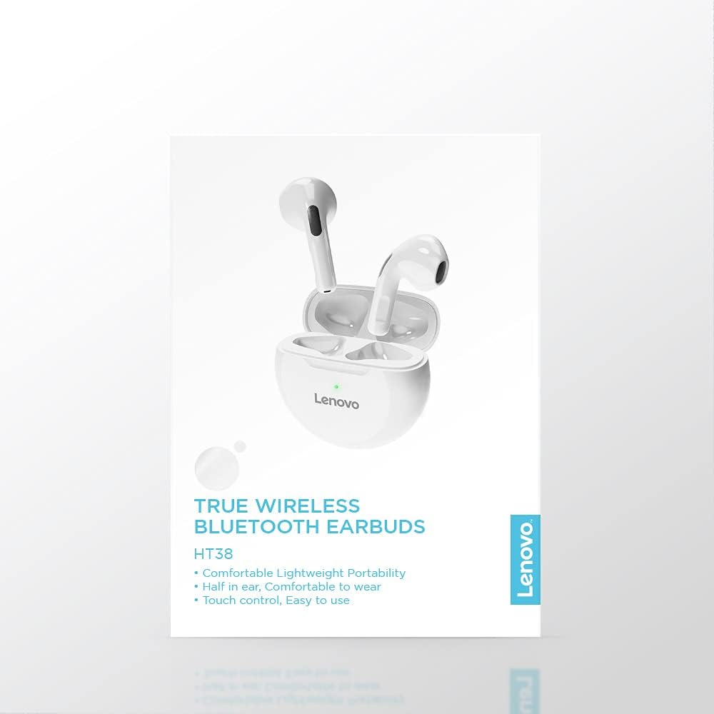 Lenovo HT38 TWS Wireless Headphones White