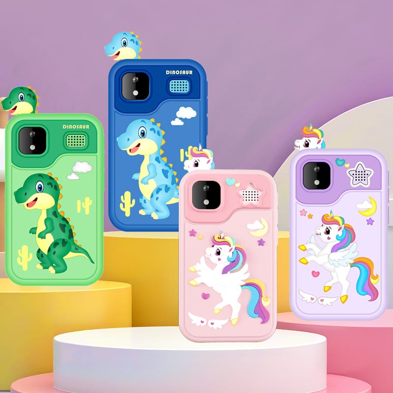 Airmez Magical Learning Adventures Await! The Purple Unicorn Smartphone - Dual Cameras, Games, Music & Fun! Perfect Gift for Kids!