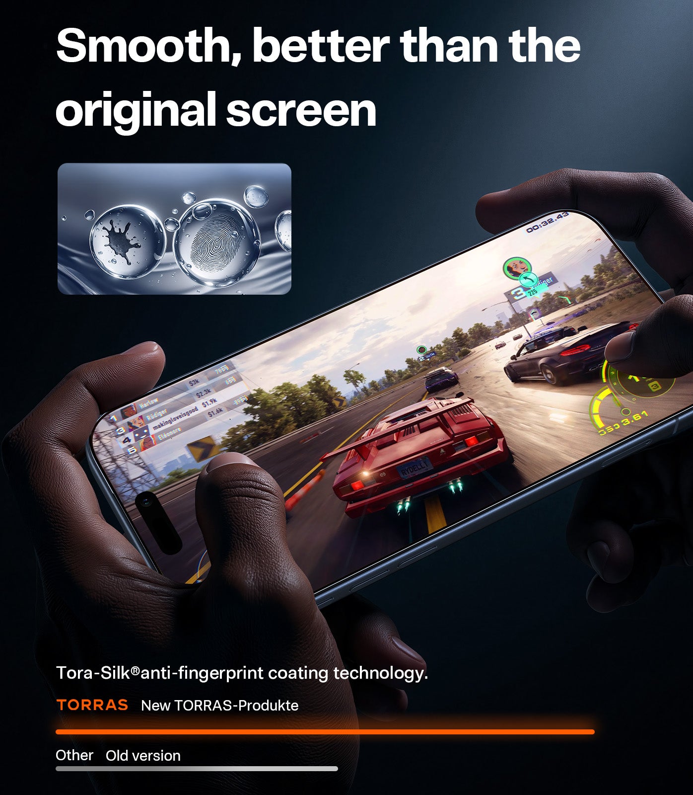 TORRAS Screen Protector for iPhone 17 Pro Max (6.9") 9H+ Aerospace Tempered Glass & One-Step Installation, Mil-Grade Shatterproof, Full Coverage Bubble-Free Top-Notch Protection – Clear