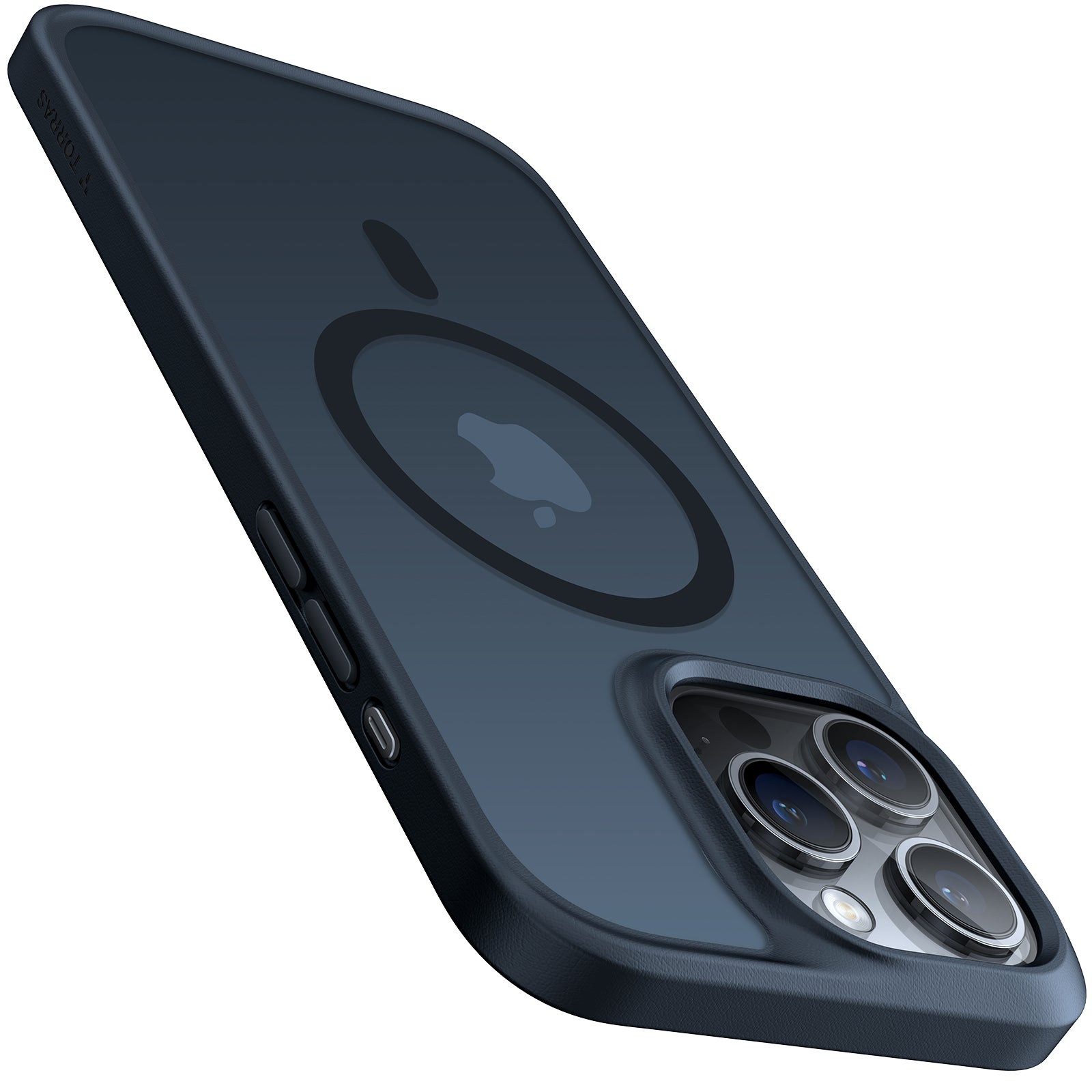 TORRAS Magnetic Guardian Designed for iPhone 15 Pro Max Case, [Mil-Grade Drop Tested] [Compatible with MagSafe] Slim Frosted, Translucent Slim Protective Case for 15 Pro Max Anti-Fingerprint Anti-ScratchCase for iPhone 15 Pro Max Phone Case (6.7") Black