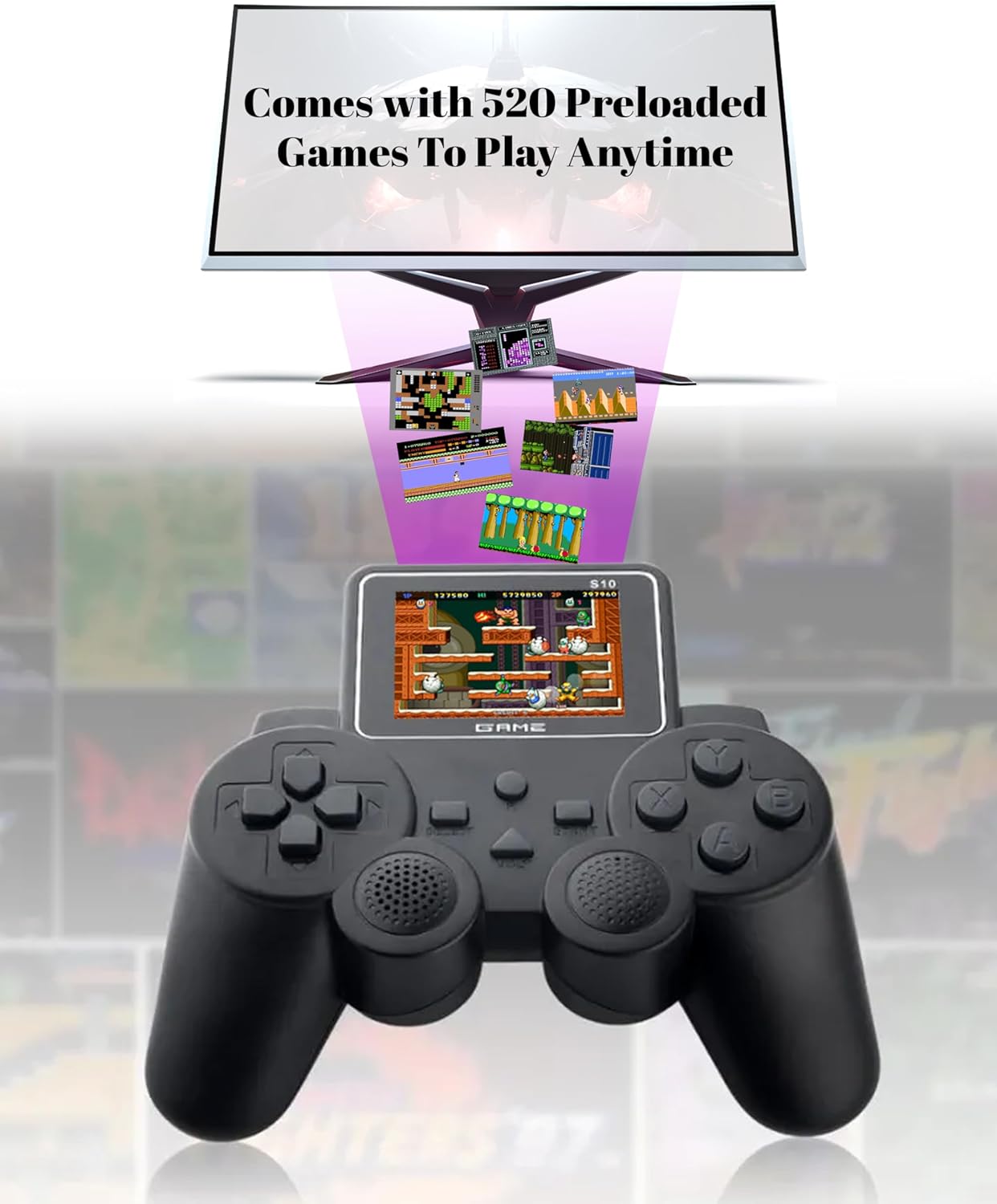 PlayingStation 520-in-1 Retro Games Handheld