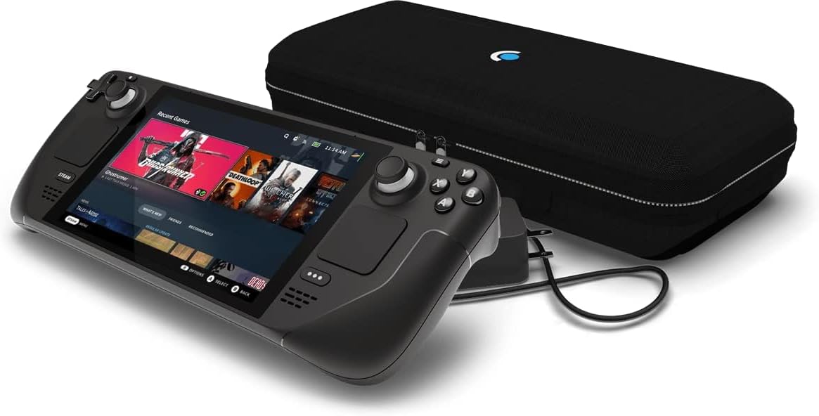 Valve Steam Deck 512GB Handheld Console 7 Inch 60Hz Touch Display 16GB LPDDR5 RAM BT 5.0 HD Haptics 6 Axis IMU SteamOS 3.0 2 Band WiFi 40Whr Battery 2 8H Game Play USB-C