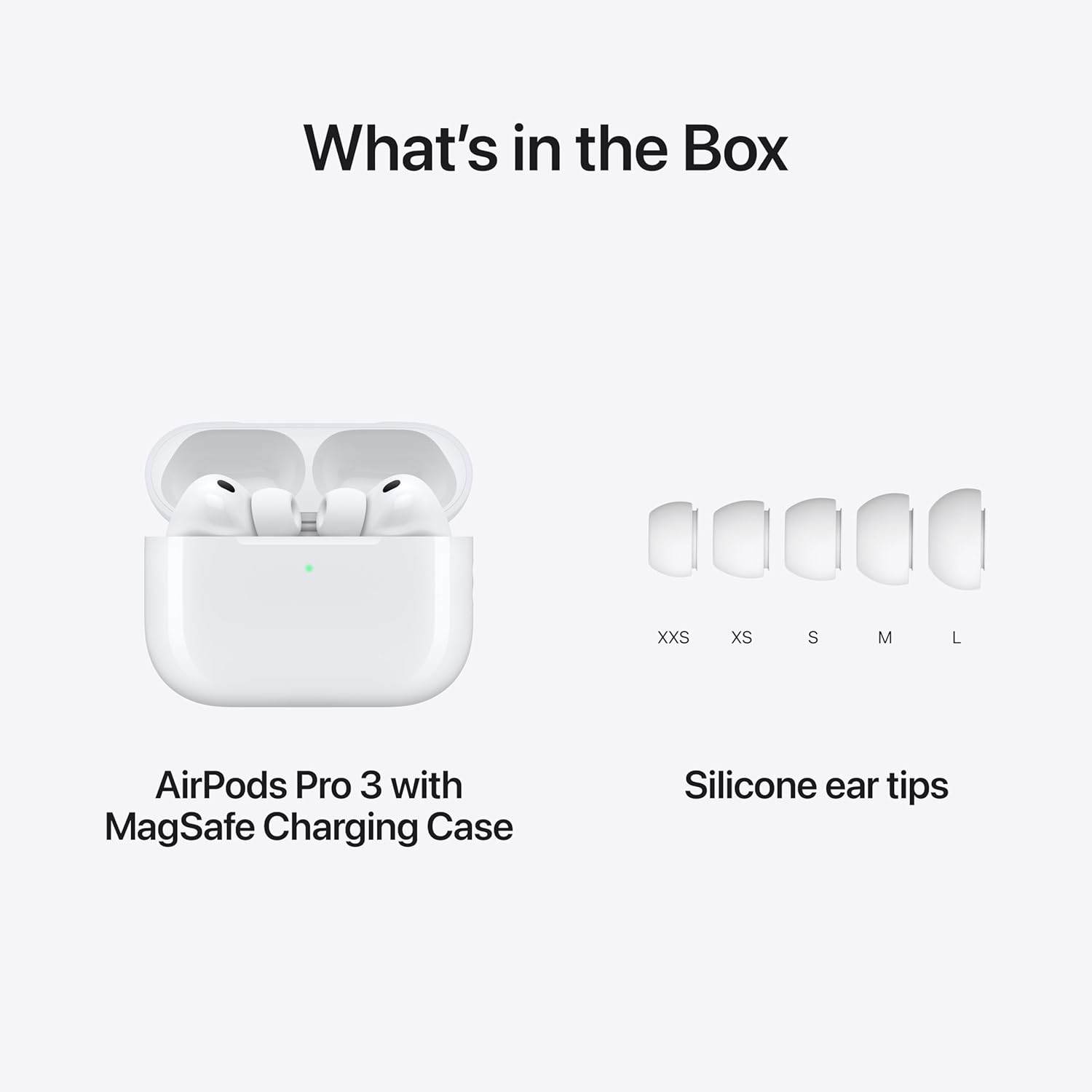 Apple AirPods Pro 3 Wireless Earbuds, Active Noise Cancellation, Live Translation, Heart Rate Sensing, Hearing Aid Feature, Bluetooth Headphones, Spatial Audio, High‑Fidelity Sound, USB‑C Charging (International Version HK)