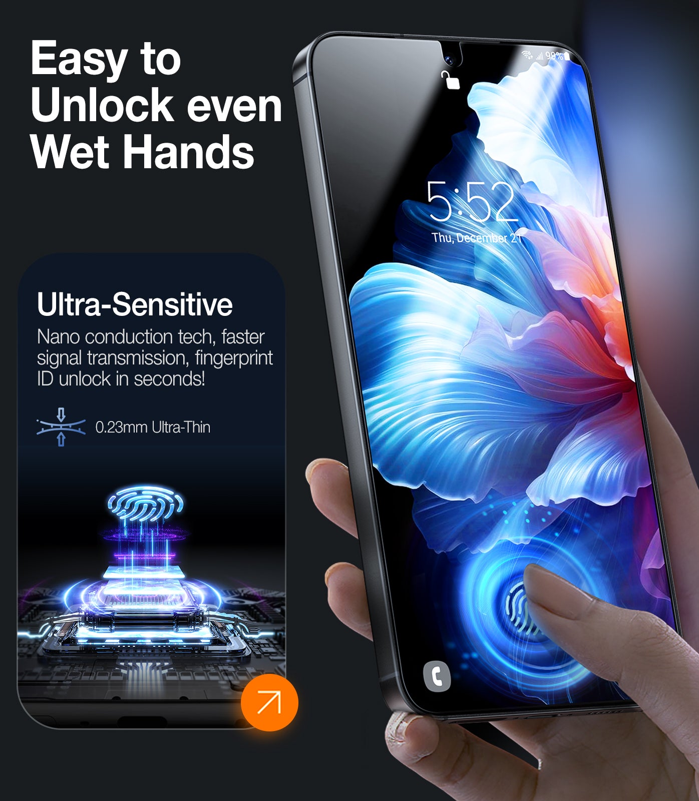 Top-Notch Diamond Shield for Samsung Galaxy S24 Screen Protector