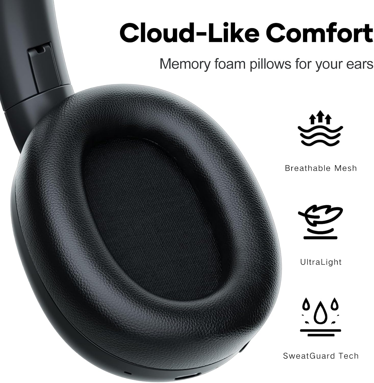 LINKLIKE HS1 Over-Ear Headphones - Black