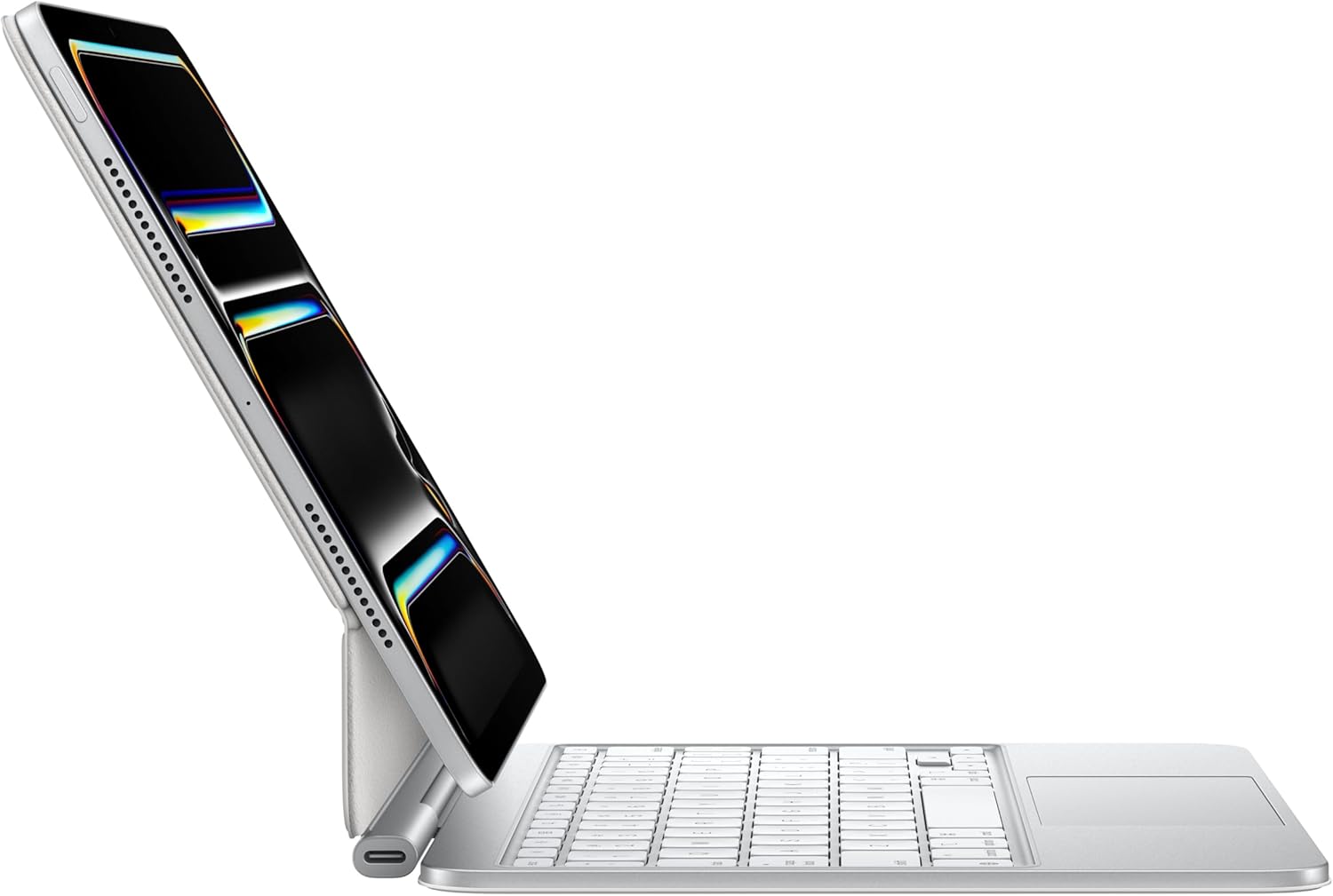 Apple iPad Magic Keyboard for iPad Pro 13-inch (M4), Great Typing Experience, Built-in Trackpad, Function Row, Arabic White