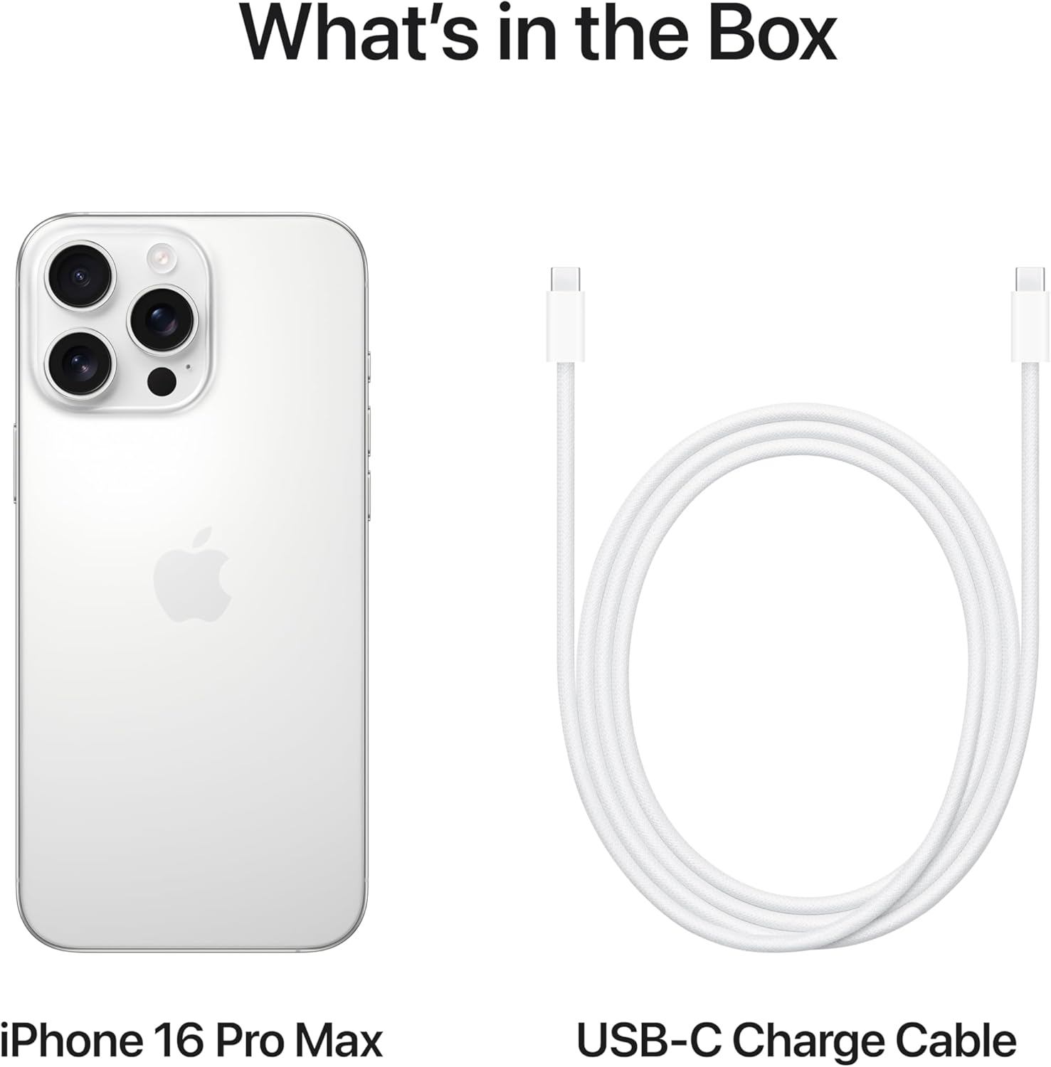 Apple iPhone 16 Pro Max (256 GB) - White Titanium (International Version)