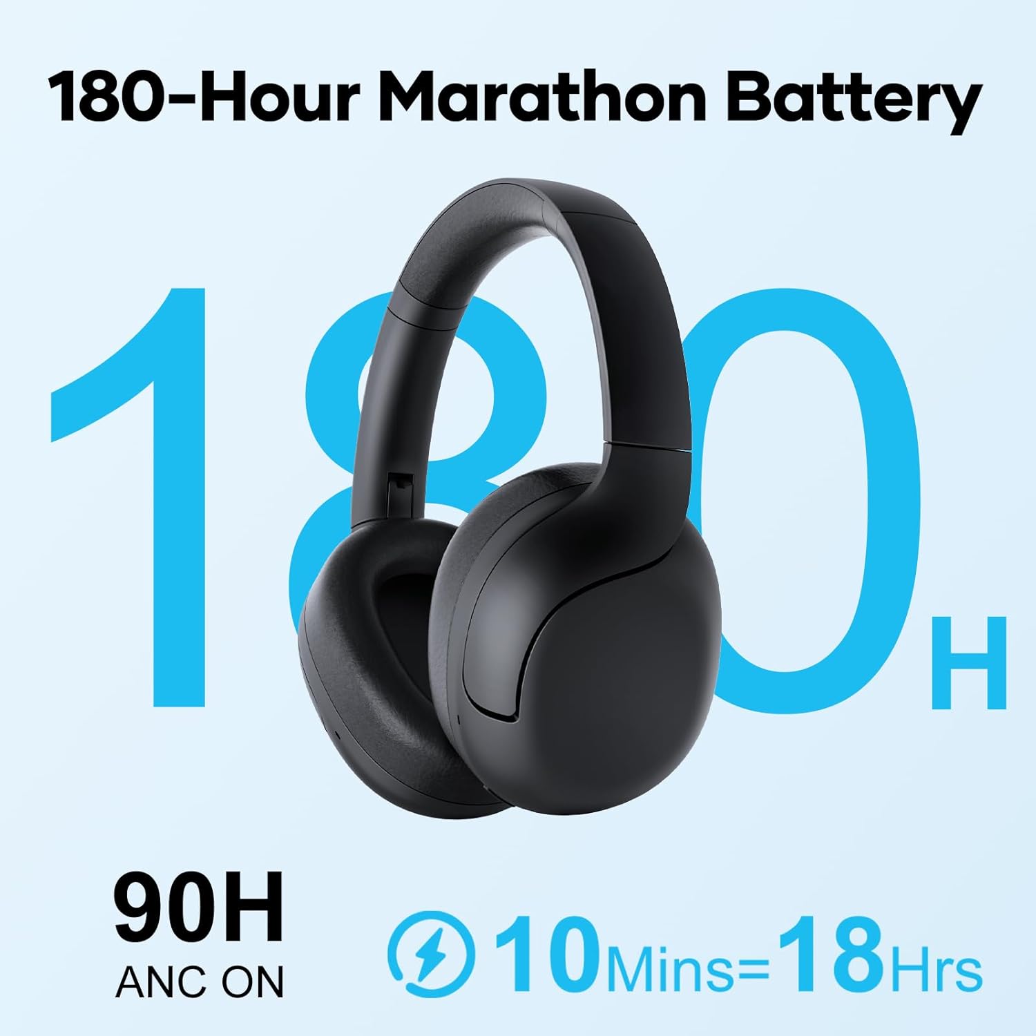 LINKLIKE HS1 Over-Ear Headphones - Black