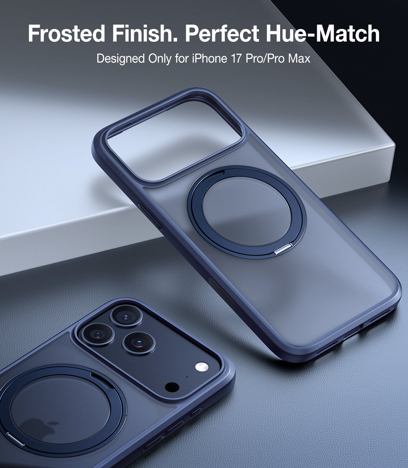 TORRAS Ostand Pro (R) Series for iPhone 17 Pro (6.3") Case Built-in Stand, MagSafe Compatible, 12FT Military-Grade Drop Protection, Slim & Stylish Protective Cover – Orange