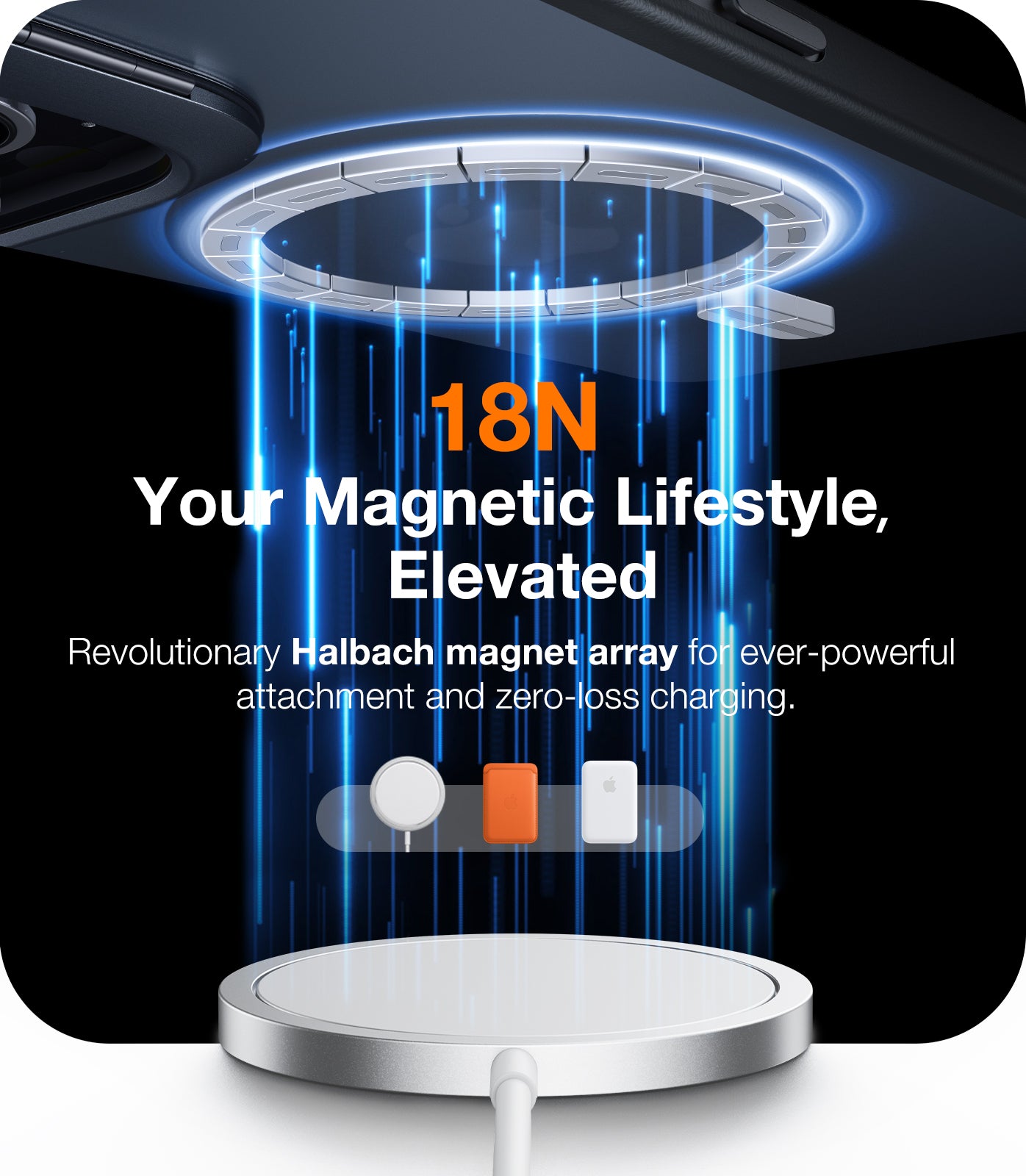 TORRAS Magnetic for iPhone 15 Pro Max Case [Compatible with MagSafe][Mil-Grade Protection][Built-in Invisible Stand] Slim Hard Back Soft Edge, Anti-Scratch, Lstand, Clear