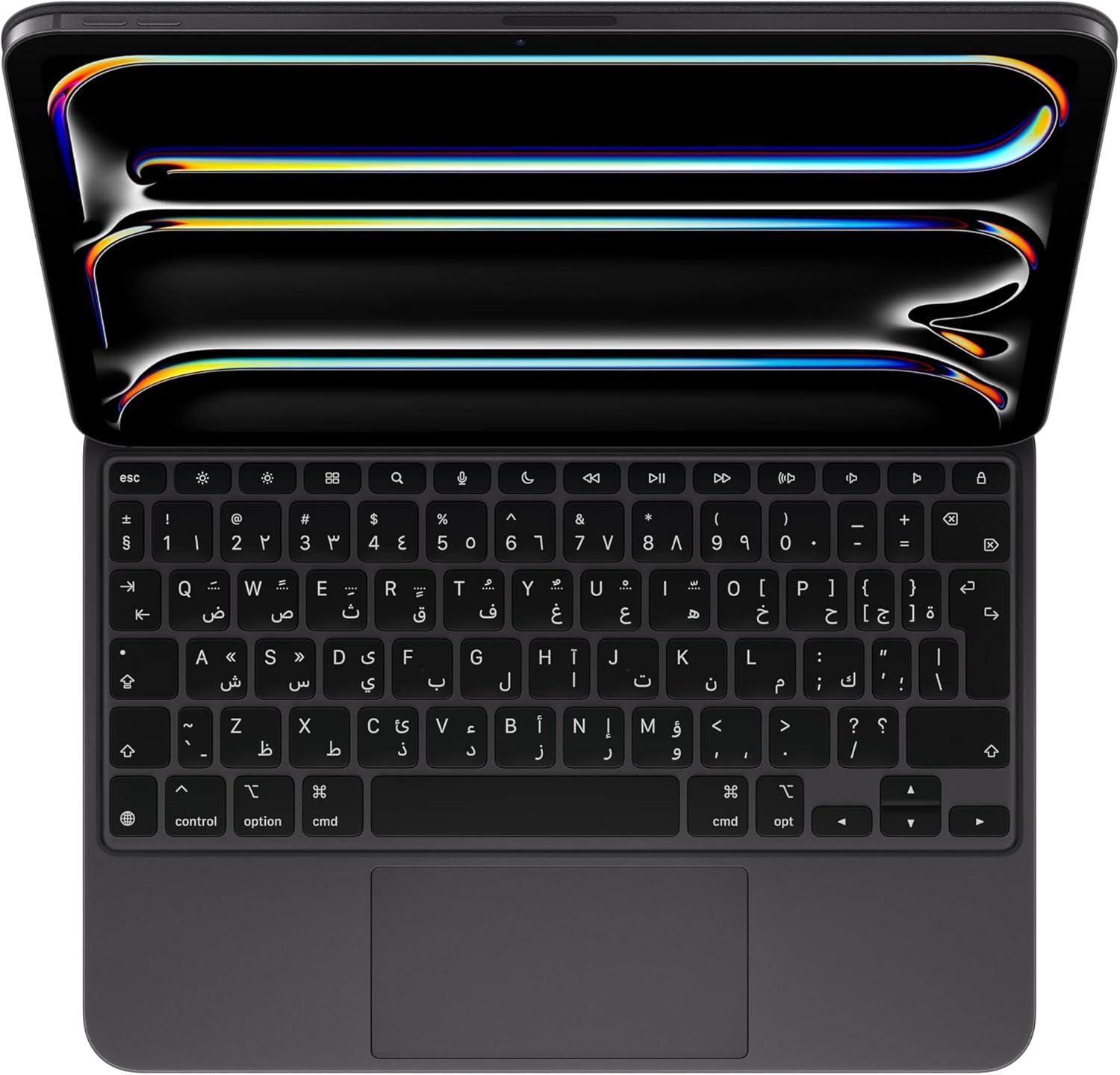 Apple iPad Magic Keyboard for iPad Pro 13-inch (M4), Great Typing Experience, Built-in Trackpad, Function Row, Arabic Black
