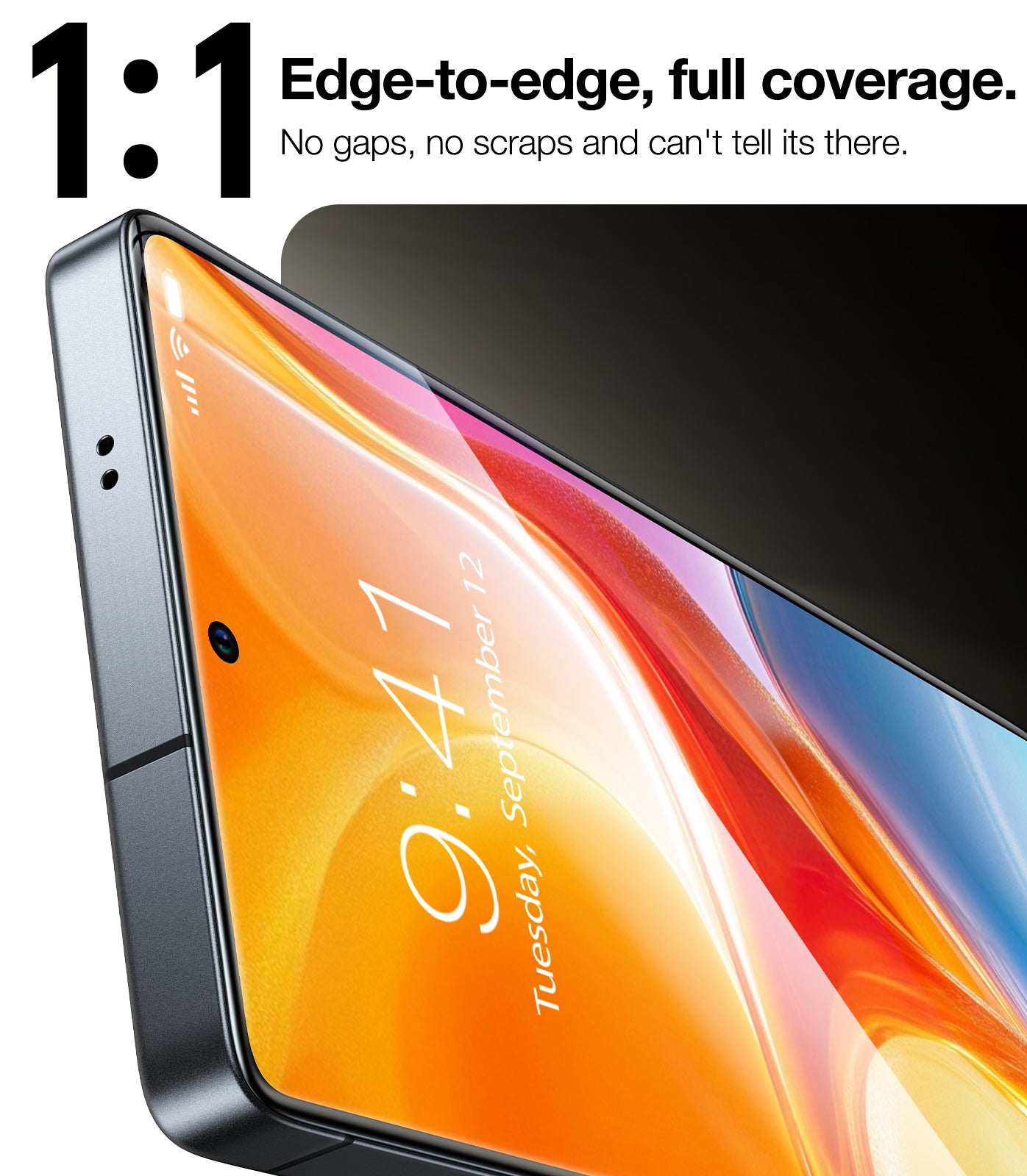 TORRAS 12FT Military-Grade Shatterproof for Samsung Galaxy S25 Screen Protector [9H+ Durable ＆ Just One-Pull] Full Coverage Bubble Free Galaxy Screen Protector 25 Tempered Glass, 1 Pack