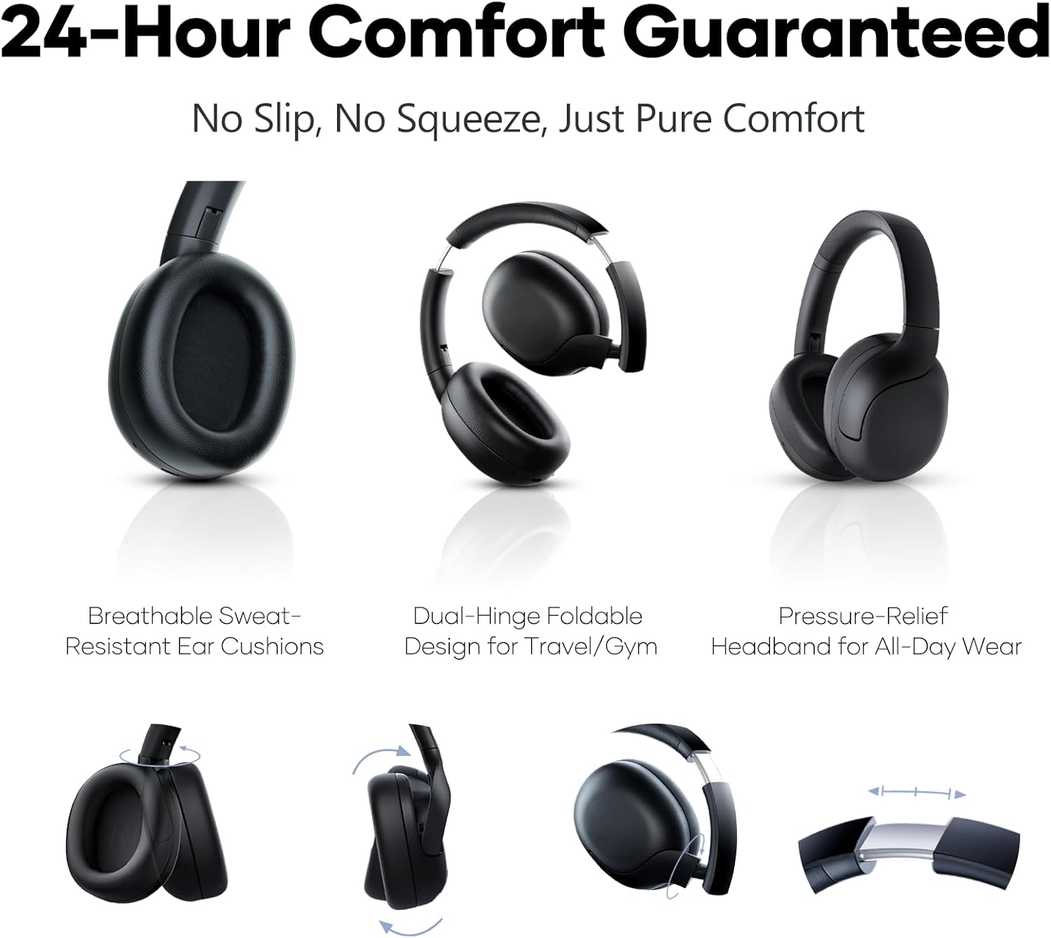 LINKLIKE HS1 Over-Ear Headphones - Black